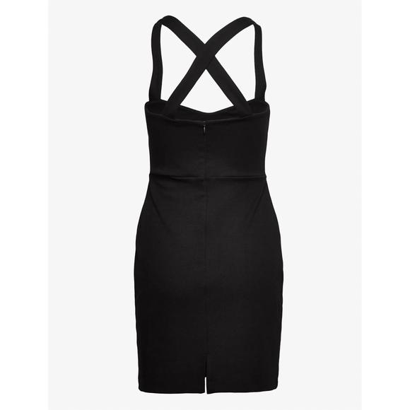 NEW FRENCH CONNECTION rafe ponte jersey bodycon dress in black - Picture 5 of 5